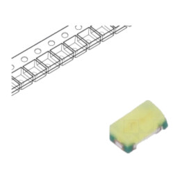 LED; alb rece; SMD; 0402; 150÷530mcd; 140°; 5mA; 2,6÷3,3VDC