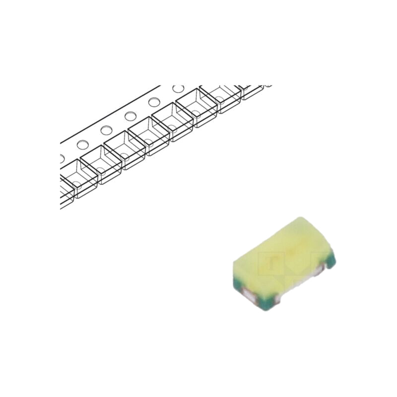 LED; alb rece; SMD; 0402; 150÷530mcd; 140°; 5mA; 2,6÷3,3VDC LED; alb rece; SMD; 0402; 150÷530mcd; 140°; 5mA; 2,6÷3,3VDC