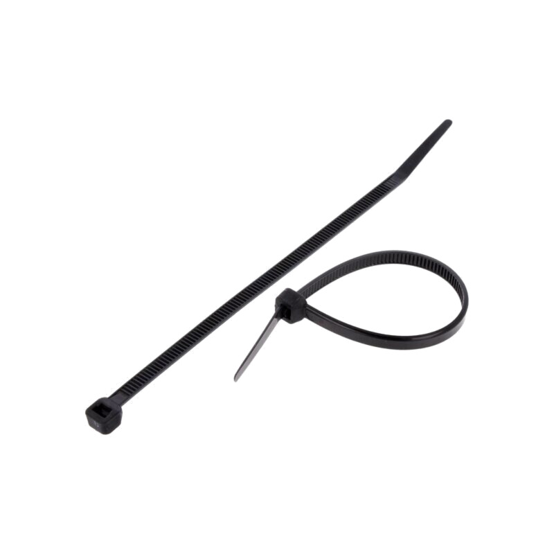 Colier de strângere; L: 160mm; W: 4,8mm; neagră; poliamidă; 215,5N Colier de strângere; L: 160mm; W: 4,8mm; neagră; poliamidă; 215,5N