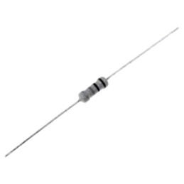 Rezistor: carbon; THT; 220kΩ; 0,5W; ±5%; Ø0,54x28mm; Ø3x9mm; axial