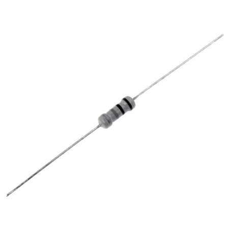 Rezistor: carbon; THT; 220kΩ; 0,5W; ±5%; Ø0,54x28mm; Ø3x9mm; axial