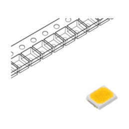 LED; alb cald; SMD; 2835; 22÷28lm; 120°; 60mA; 2,8÷3,3VDC