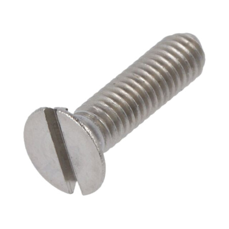 Şurub; M2,5x10; 0,45; Cap: îngropat; crestat; 0,6mm; DIN 963A