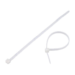 Cable tie; lumiscent; L: 150mm; W: 3.6mm; white; polyamide