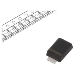 Diodă: redresoare; SMD; 1kV; 2A; SMA flat; Ufmax: 1,1V; Ifsm: 60A