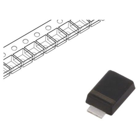 Diodă: redresoare; SMD; 1kV; 2A; SMA flat; Ufmax: 1,1V; Ifsm: 60A