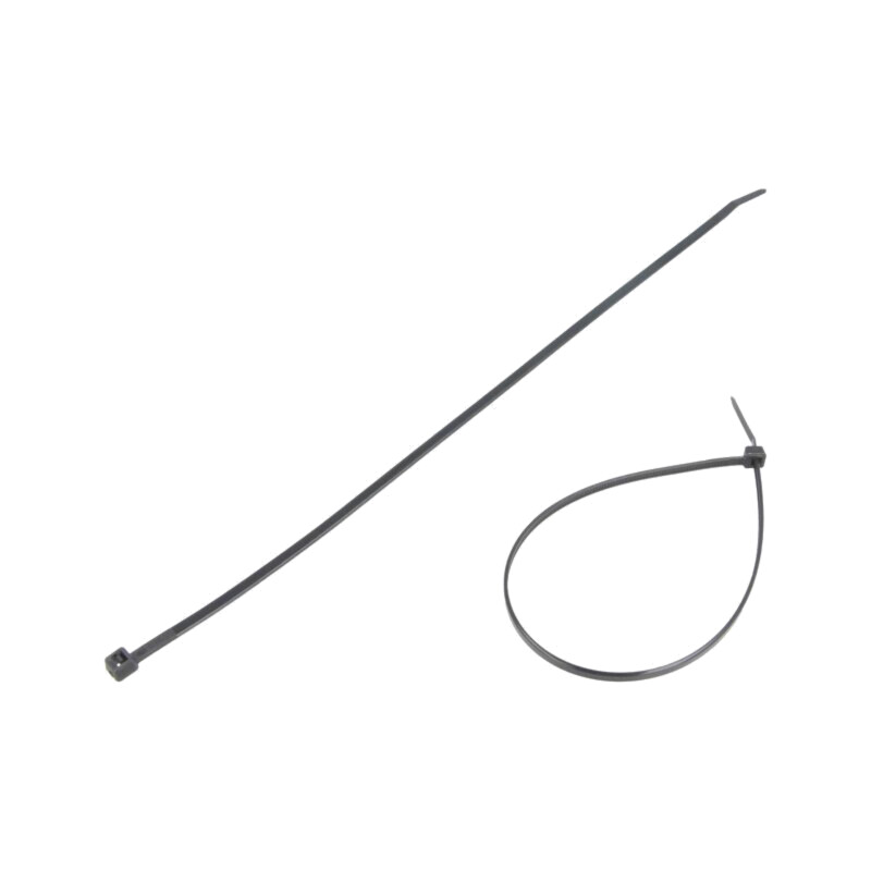 Colier de strângere; L: 280mm; W: 3,6mm; neagră; poliamidă; 177N