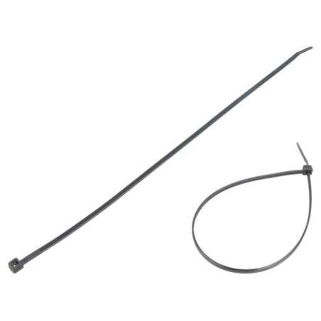 Colier de strângere; L: 280mm; W: 3,6mm; neagră; poliamidă; 177N