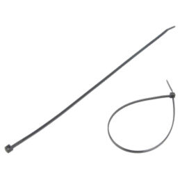Colier de strângere; L: 280mm; W: 3,6mm; neagră; poliamidă; 177N