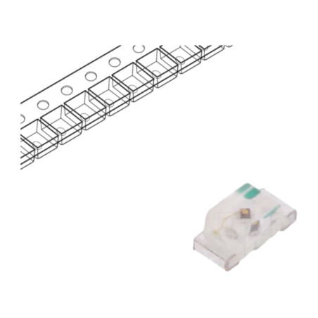 LED; galbenă; SMD; 0603; 150÷280mcd; 1,8÷2,4VDC; 1,6x0,8x0,7mm