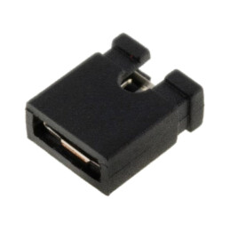 Conector: şiruri pini; jumper; mamă; 2,54mm; 1x2; Versiune: deschis