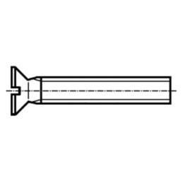 Şurub; M2,5x6; 0,45; Cap: îngropat; crestat; 0,6mm; DIN 963A