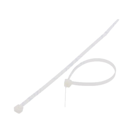 Colier de strângere; L: 185mm; W: 4,8mm; naturală; poliamidă; 222N