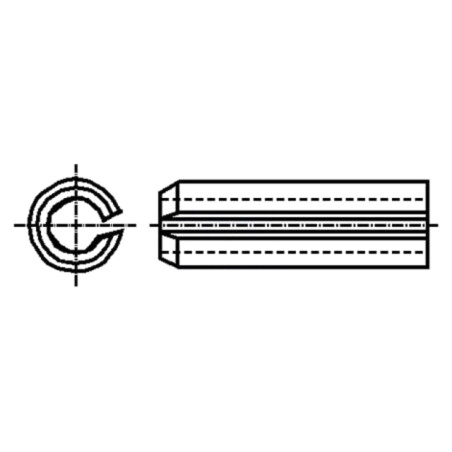 Ştift cu arc; oţel călit; BN 876; Ø: 1,5mm; L: 16mm; DIN 1481