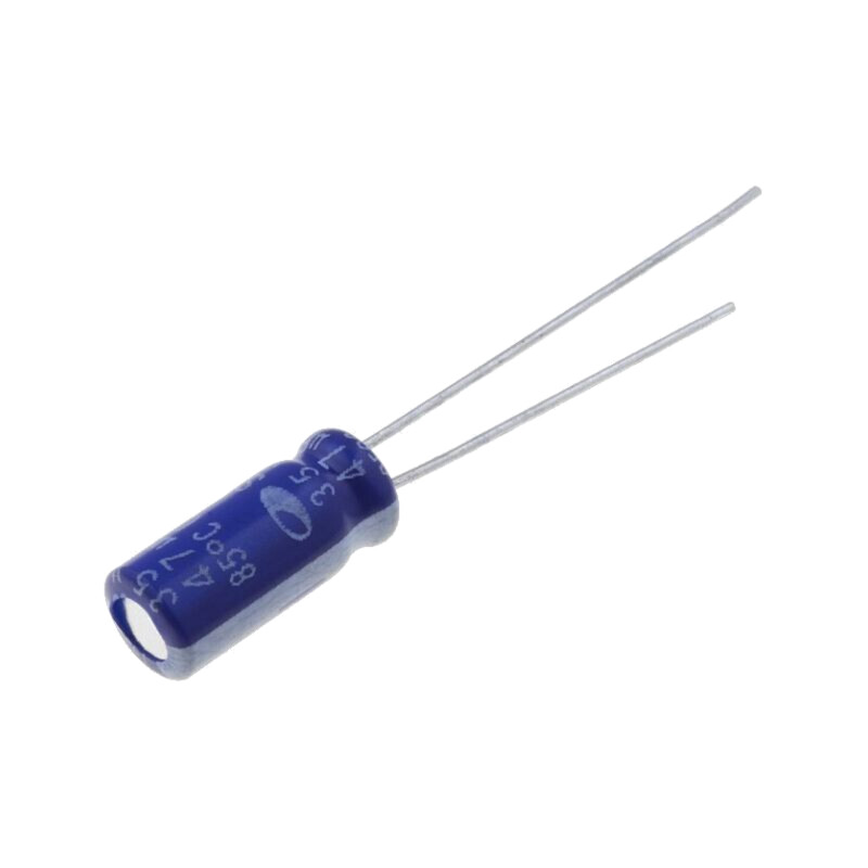 Condensator: electrolitic; THT; 47uF; 35VDC; Ø5x11mm; Raster: 2mm Condensator: electrolitic; THT; 47uF; 35VDC; Ø5x11mm; Raster: 2mm
