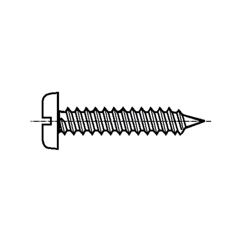 Şurub; 3,9x16; Cap: cap rotund; crestat; 1mm; oţel; zinc; Øcap: 7,5mm Şurub; 3,9x16; Cap: cap rotund; crestat; 1mm; oţel; zinc; Øcap: 7,5mm