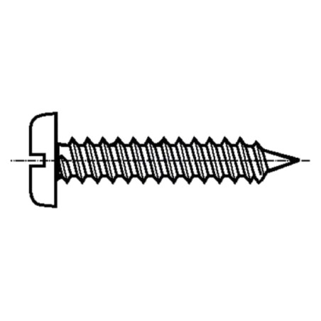 Şurub; 3,9x16; Cap: cap rotund; crestat; 1mm; oţel; zinc; Øcap: 7,5mm