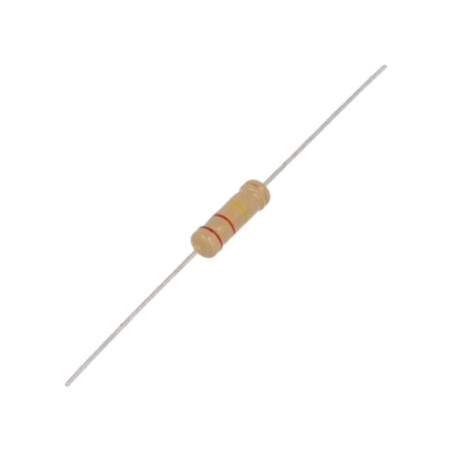Rezistor: carbon; THT; 220kΩ; 2W; ±5%; Ø0,72x33mm; Ø5x15mm; axial
