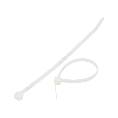 Colier de strângere; L: 160mm; W: 4,8mm; naturală; poliamidă; 222N