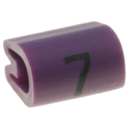 Markere; Marcaj: 7; 2,5÷4mm; PVC; violet; -45÷70°C; prin orificiu