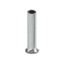 Vârf: tub de capăt; neizolat; cupru; 1mm2; cositorit; pe cablu; 8mm