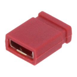 Conector: şiruri pini; jumper; mamă; 2,54mm; 1x2; Versiune: închise