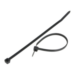 Colier de strângere; L: 140mm; W: 3,6mm; neagră; poliamidă; 180N