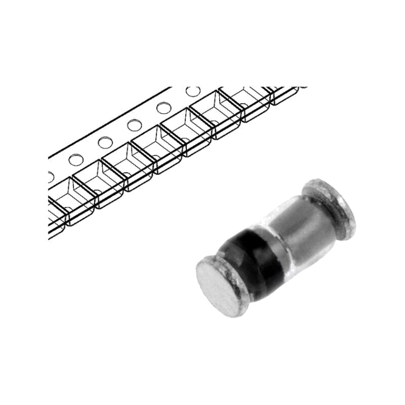 Diodă: Zener; 0,5W; 6,8V; SMD; rolă,bandă; MiniMELF glass; 0,1uA Diodă: Zener; 0,5W; 6,8V; SMD; rolă,bandă; MiniMELF glass; 0,1uA