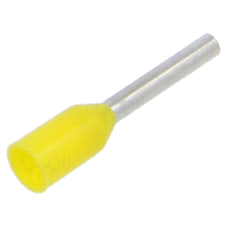 Vârf: tub de capăt; izolată; cupru; 0,5mm2; 8mm; cositorit; crimpat