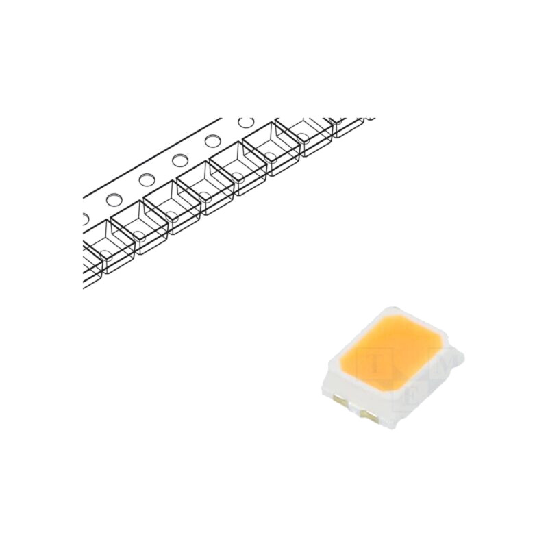 LED; alb cald; SMD; 2216,PLCC2; 4÷9lm; 1725-1900K; 90; 120°; 20mA LED; alb cald; SMD; 2216,PLCC2; 4÷9lm; 1725-1900K; 90; 120°; 20mA