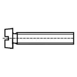 Şurub; M4x10; 0,7; Cap: cap rotund; crestat; 1,2mm; oţel; DIN 84A