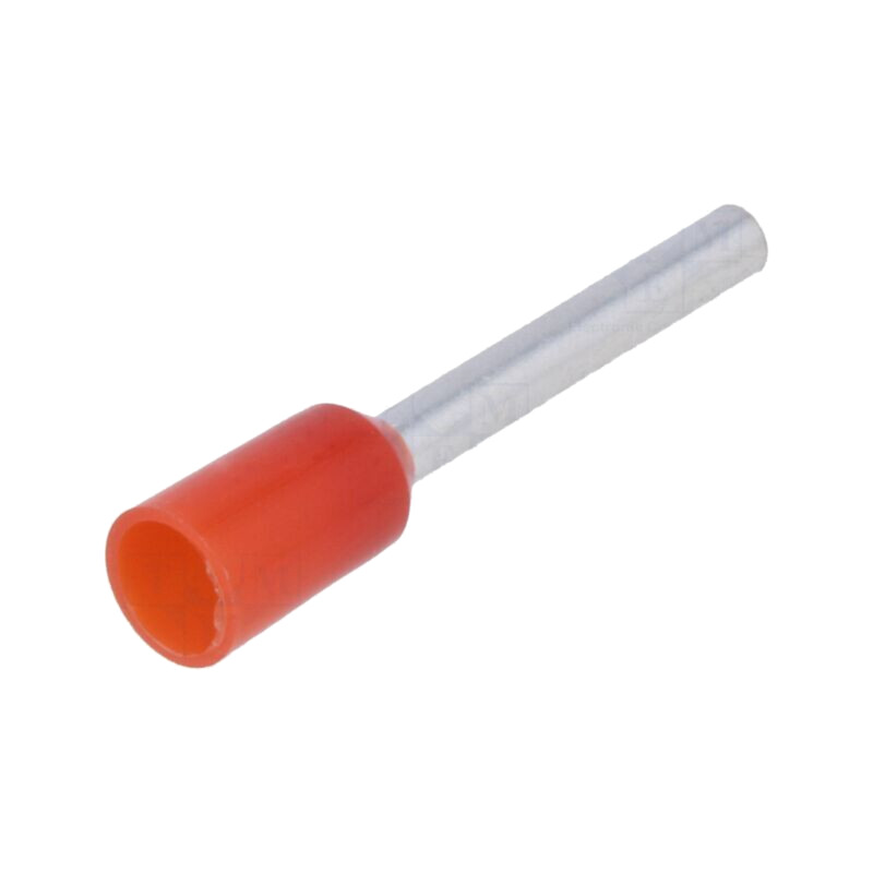 Vârf: tub de capăt; izolată; cupru; 1mm2; 12mm; Izolaţie: poliamidă Vârf: tub de capăt; izolată; cupru; 1mm2; 12mm; Izolaţie: poliamidă