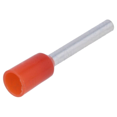 Vârf: tub de capăt; izolată; cupru; 1mm2; 12mm; Izolaţie: poliamidă
