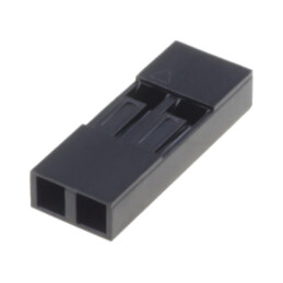Conector: şiruri pini; mufă; mamă; PIN: 2; MTE; pe cablu; 2,54mm; 1x2