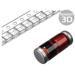 Diodă: Zener; 0,5W; 16V; SMD; rolă,bandă; MiniMELF glass; 0,1uA