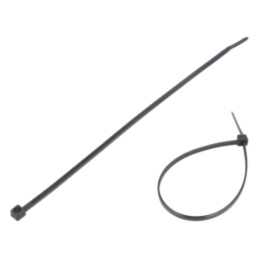 Colier de strângere; L: 200mm; W: 3,6mm; neagră; poliamidă; 177N
