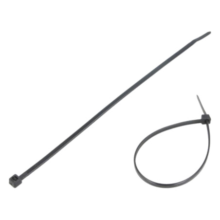 Colier de strângere; L: 200mm; W: 3,6mm; neagră; poliamidă; 177N