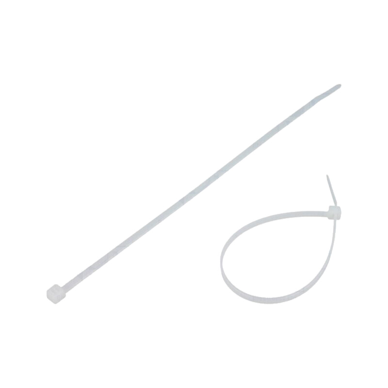Colier de strângere; L: 200mm; W: 3,6mm; naturală; poliamidă; 177N