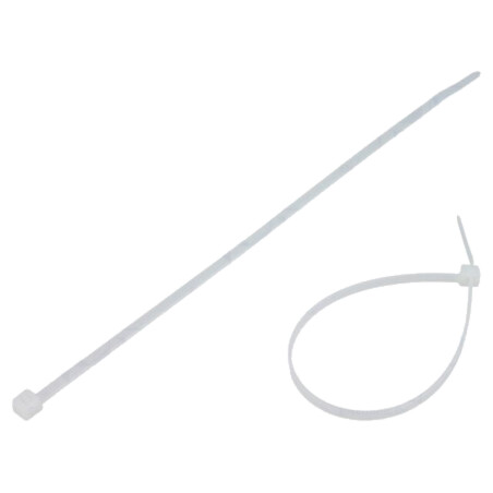 Colier de strângere; L: 200mm; W: 3,6mm; naturală; poliamidă; 177N