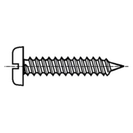 Şurub; 3,9x9,5; Cap: cap rotund; crestat; 1mm; oţel; zinc; ISO 1481