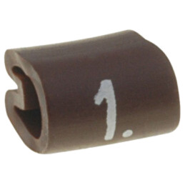 Markere; Marcaj: 1; 3,4÷5,7mm; PVC; maro; -45÷70°C; prin orificiu
