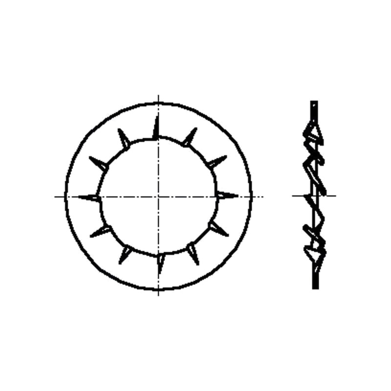 Şaibă; conică; M4; D8mm; h1,85mm; oţel elastic; DIN 6798V; BN 786
