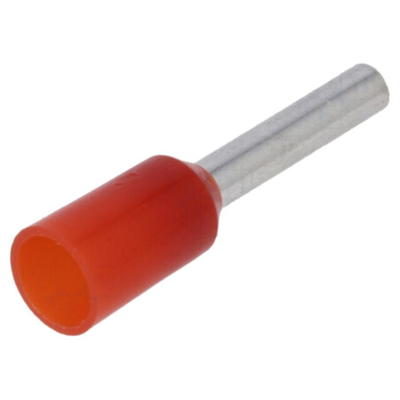Vârf: tub de capăt; izolată; cupru; 1mm2; 8mm; Izolaţie: poliamidă
