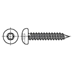 Şurub; 3,5x13; Cap: cap rotund; Torx®; TX15; oțel inoxidabil A2