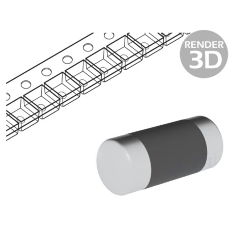 Rezistor: metal film; SMD; 0204 MiniMELF; 47kΩ; 0,4W; ±1%; CSRV