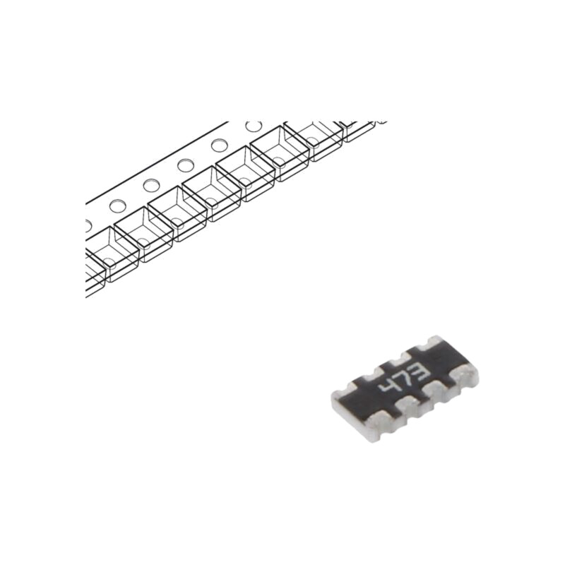 Rezistor multipolar: Y; SMD; 47kΩ; ±5%; Nr.rezistori: 4; -55÷155°C