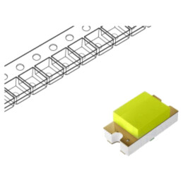 LED; albă; SMD; 1608; 800÷1000mcd; 120°; 20mA; 2,8÷3,4VDC; 68mW
