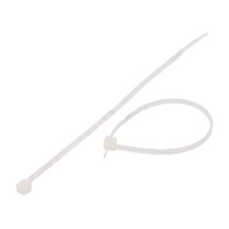 Colier de strângere; L: 120mm; W: 2,5mm; naturală; poliamidă; 78,5N
