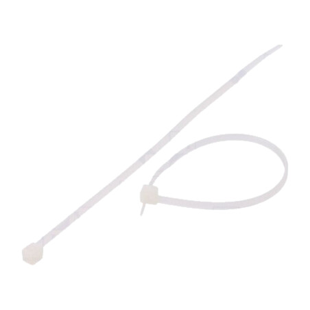 Colier de strângere; L: 120mm; W: 2,5mm; naturală; poliamidă; 78,5N