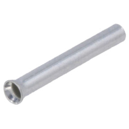 Vârf: tub de capăt; neizolat; cupru; 0,5mm2; 10mm; cositorit